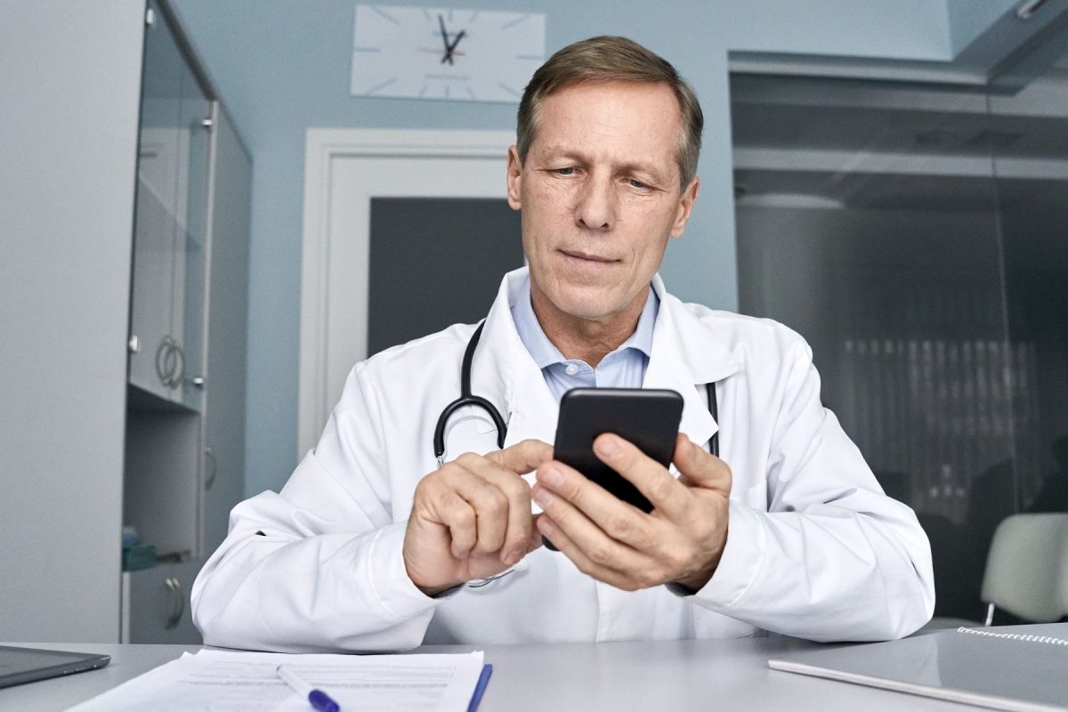 doctor checking measurements
